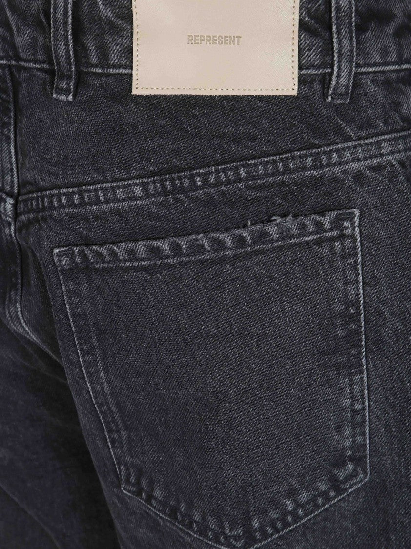 Represent Heaton Denim Five-Pocket Straight-Leg Jeans