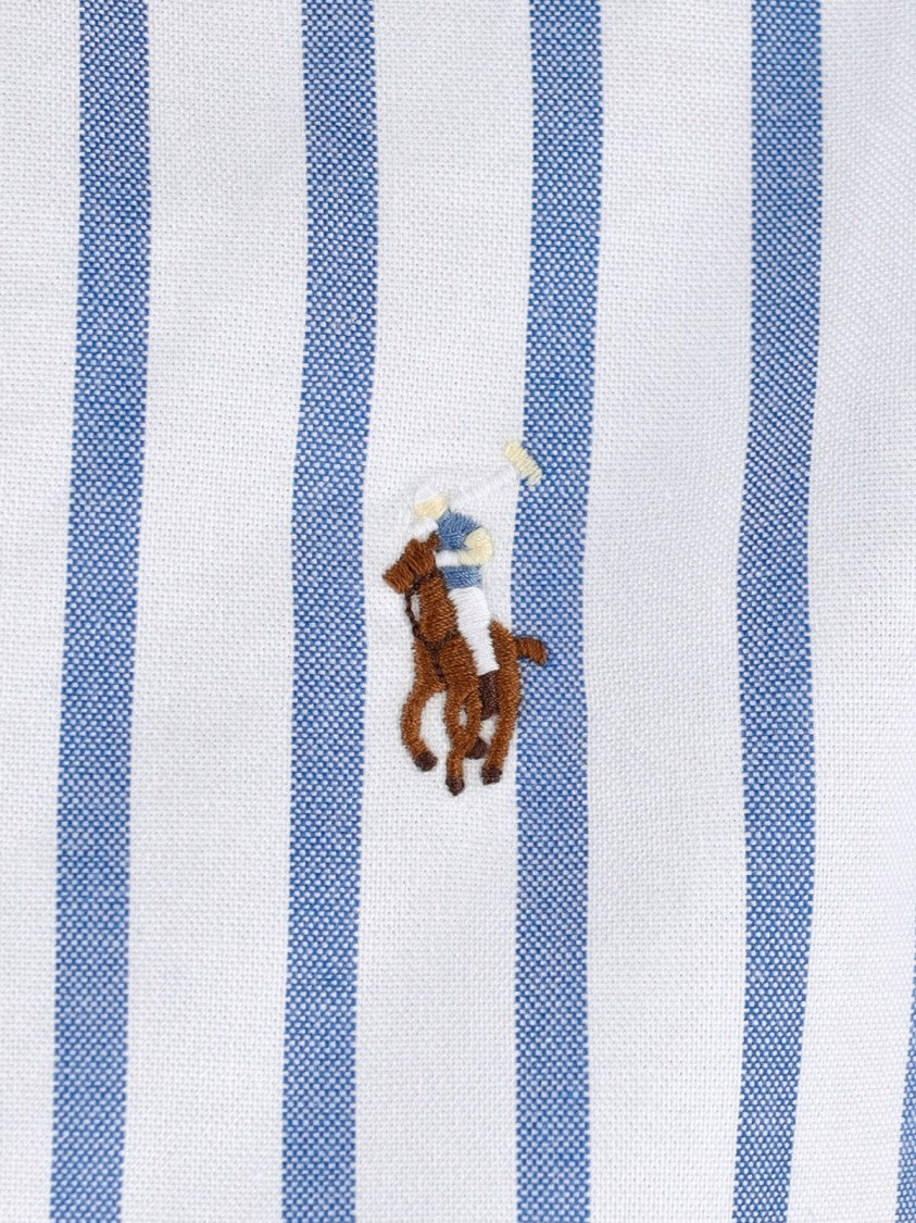 Polo Ralph Lauren Blue Vertical Striped Button-Down Shirt