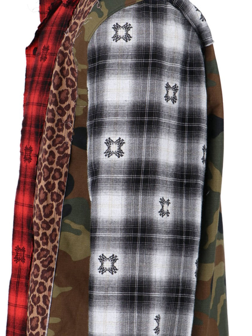 Amiri Button-Down Shirt With Structured Collar In Vibrant Red