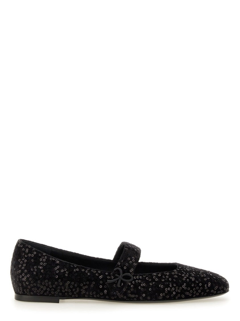 Roberto Festa Ballerina Flats With Rhinestone Detailing