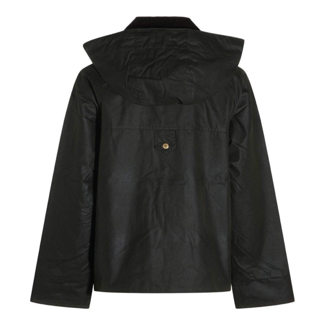 Barbour Classic Dark Waxed Jacket With Corduroy Collar