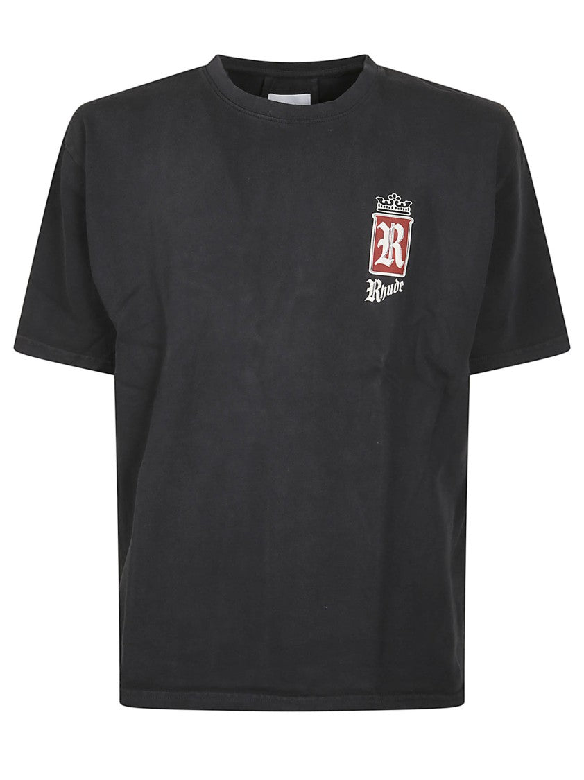 Rhude Black Fumar 91 Cotton T-Shirt