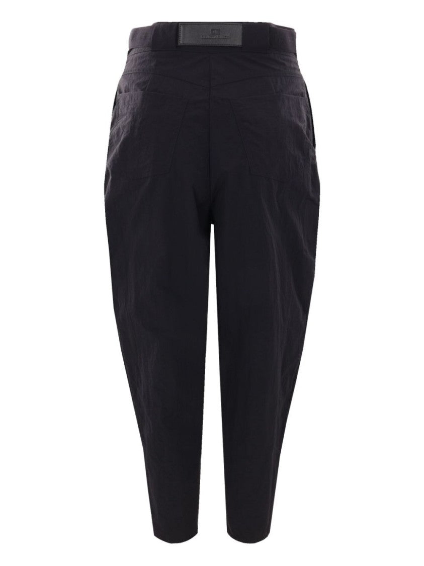 Elisabetta Franchi Tailored Pants With Unique Belt Detail