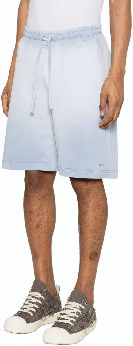 Diesel Blue Gradient Blue Spandex Training Shorts