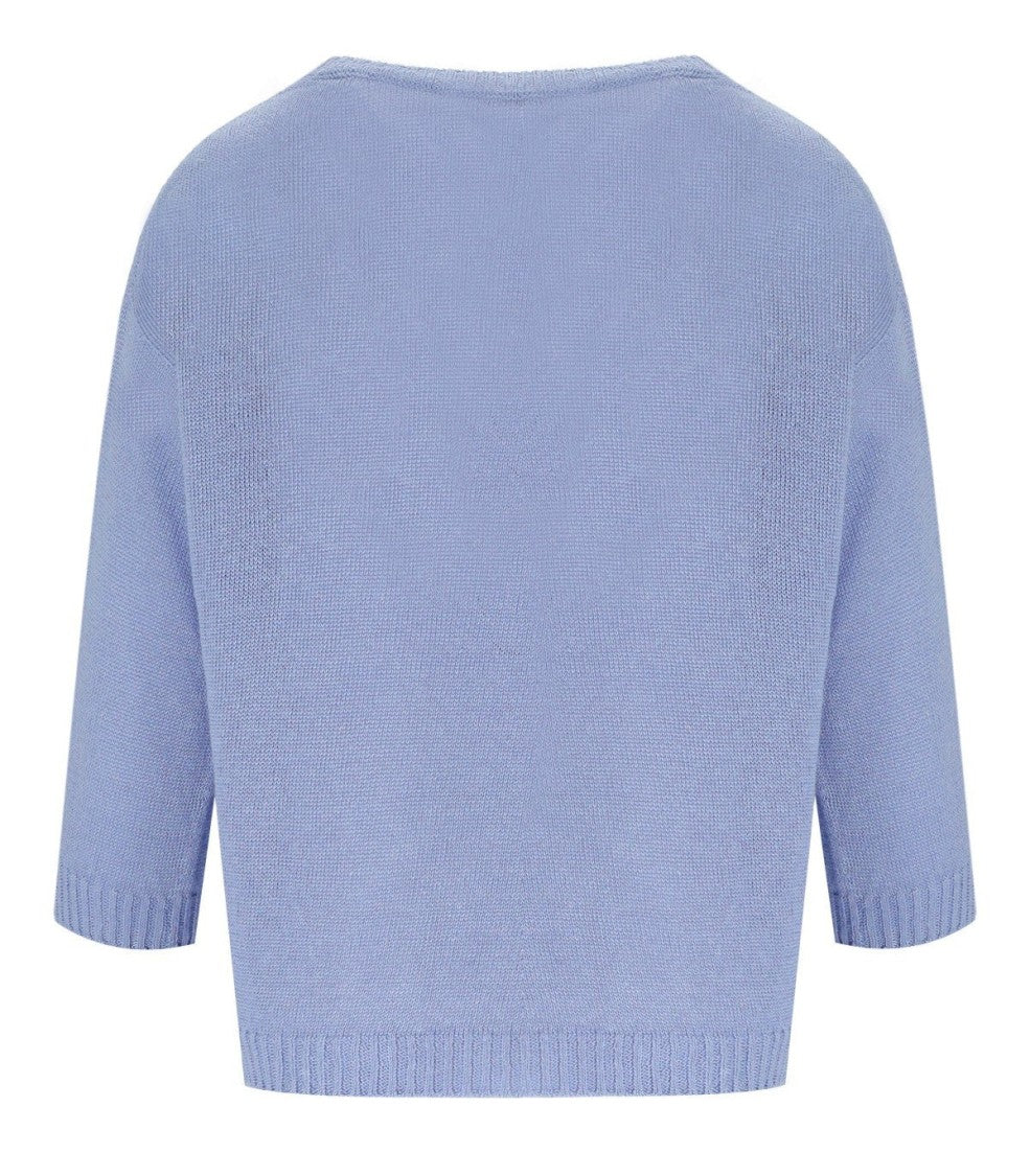 Max Mara Selz Light Blue Pullover