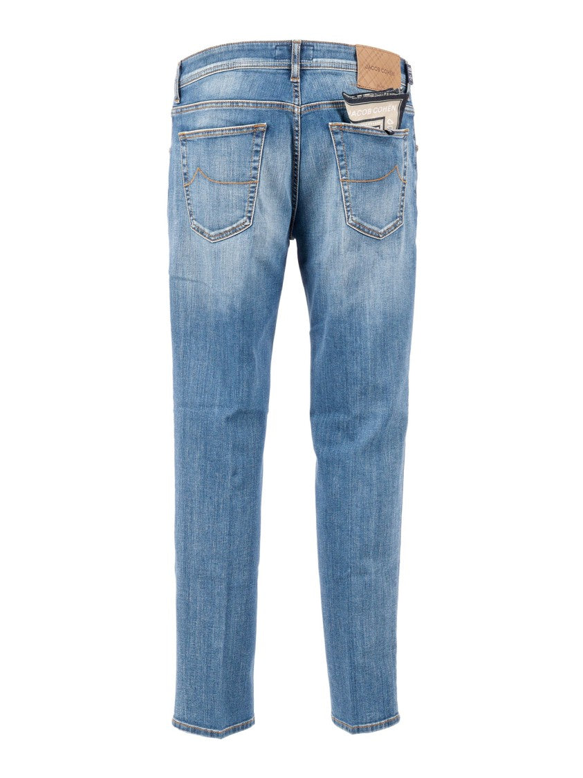 Jacob Cohen Light Blue Scott Cropped Jeans