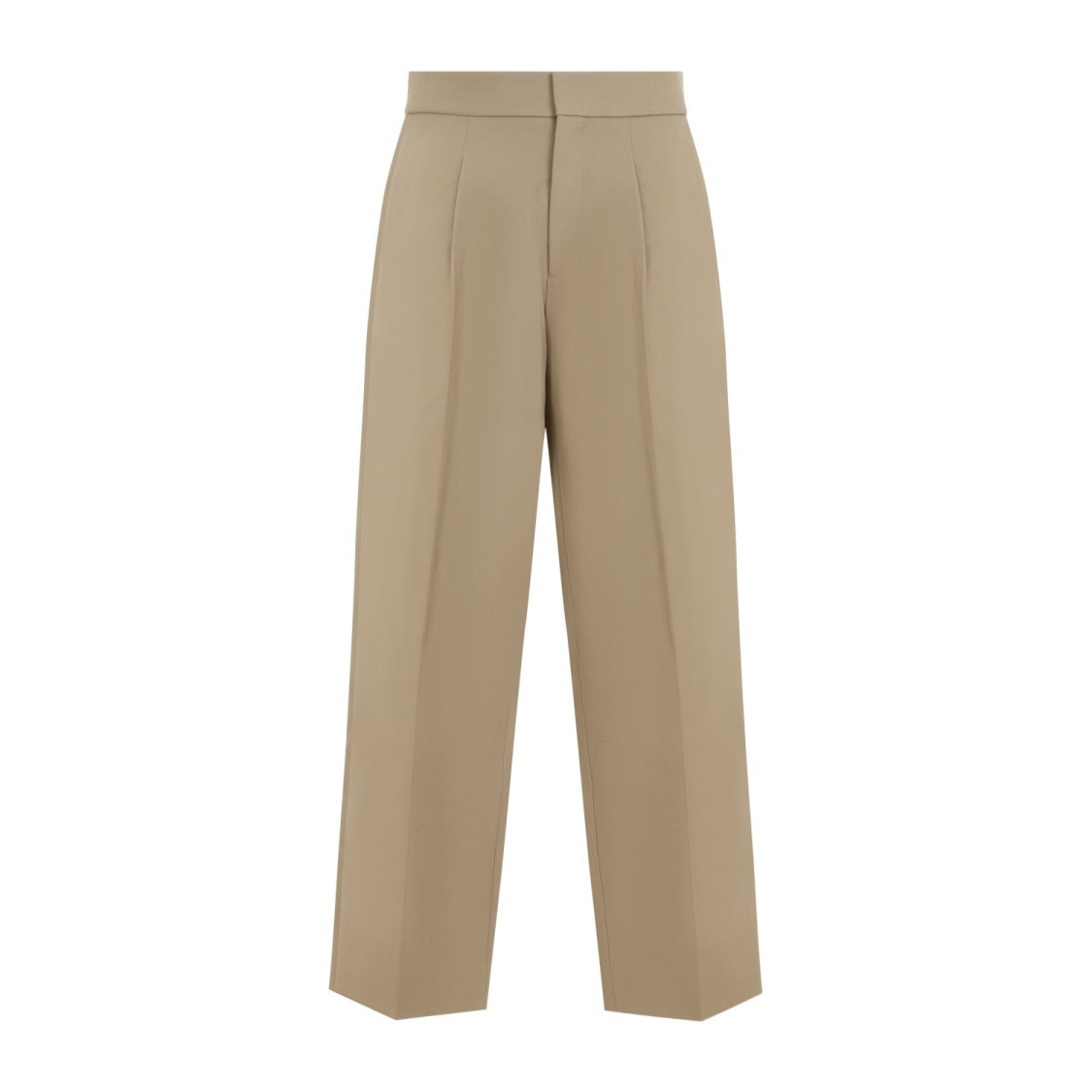 Fear Of God Single Pleat Relaxed Beige Wool Trousers