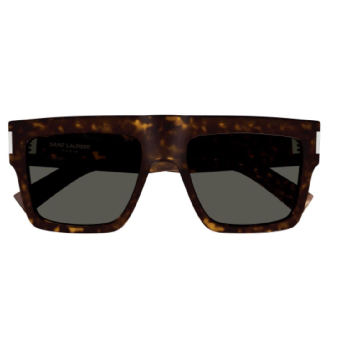 Saint Laurent Sl 628 Metallic Tortoiseshell Oversized Square Sunglasses