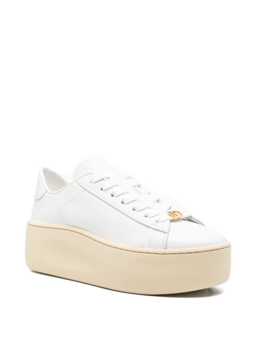 Valentino Garavani Minimalist White Flat Sneakers