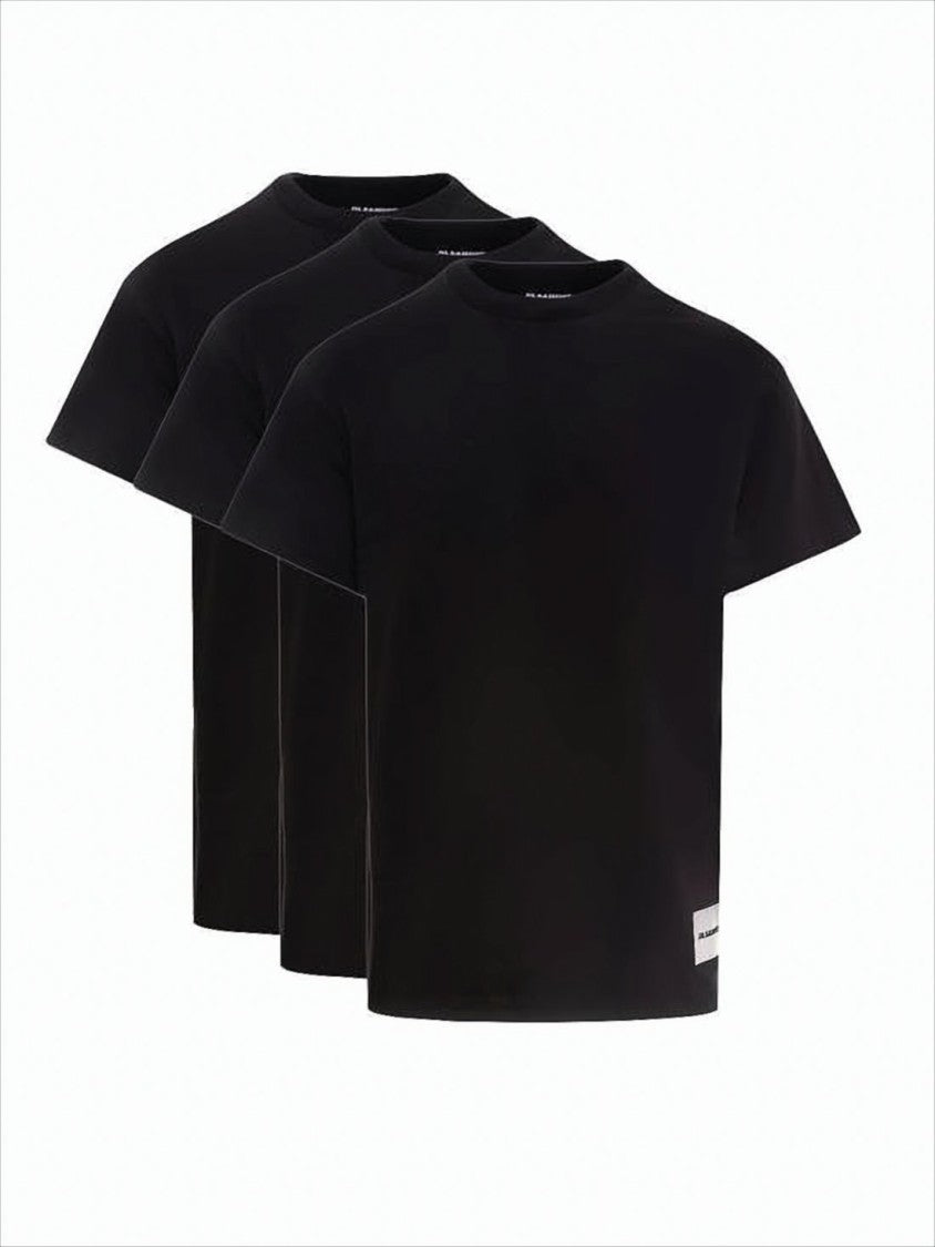 Jil Sander Set Of Three Black Short-Sleeve T-Shirts