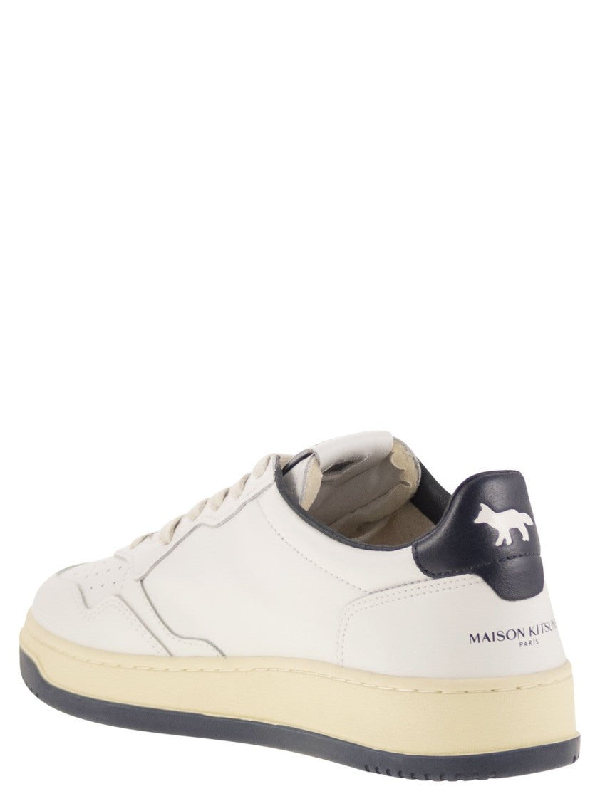 Autry X Maison Kitsuné Medalist Low-Top Sneakers