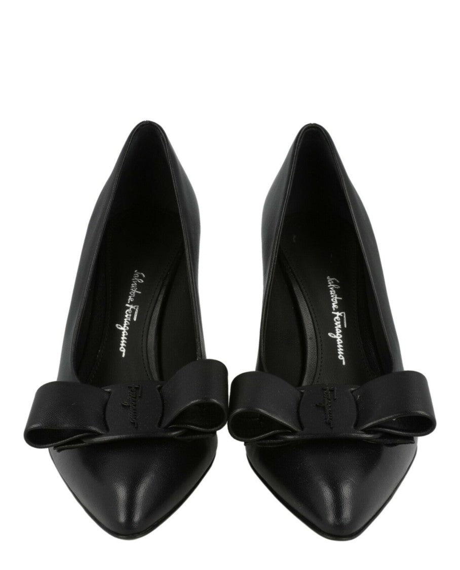 Ferragamo Viva 85 Leather Pumps