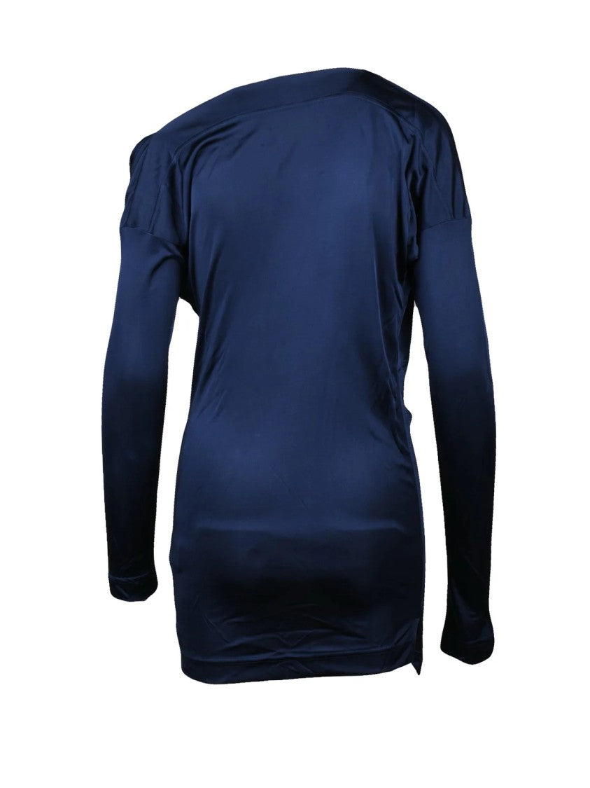 Vivienne Westwood Asymmetric Drape Tunic Dress With Boat Neckline