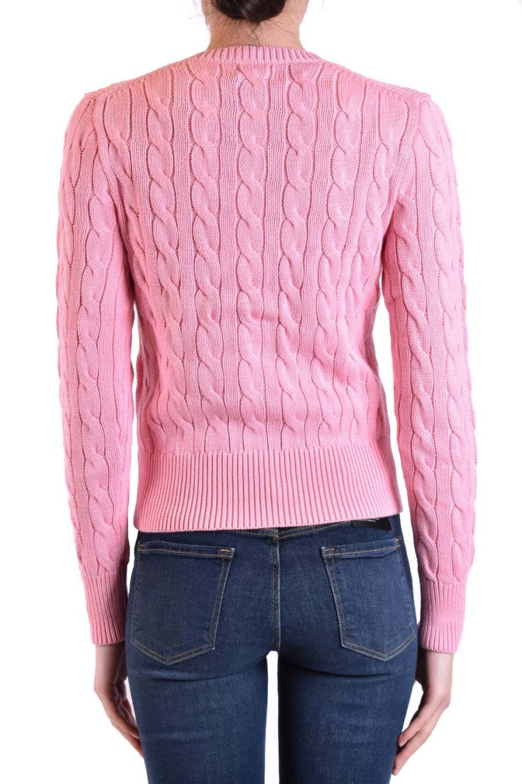 Polo Ralph Lauren Cable Knit Sweater With Button-Up Front