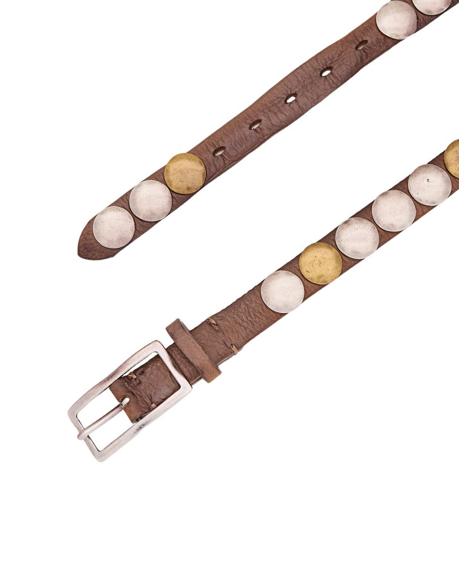 Reptile's House Brown Bahia Belt With Studs