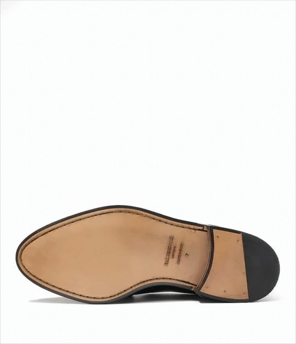 Thom Browne Slip-On Loafers With Textured Leather Vamp And Tricolor Tab