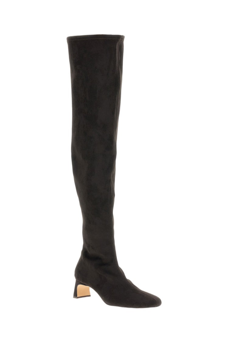 Odissi Over-The-Knee Boots With Pointed Toe And Medium Block Heel