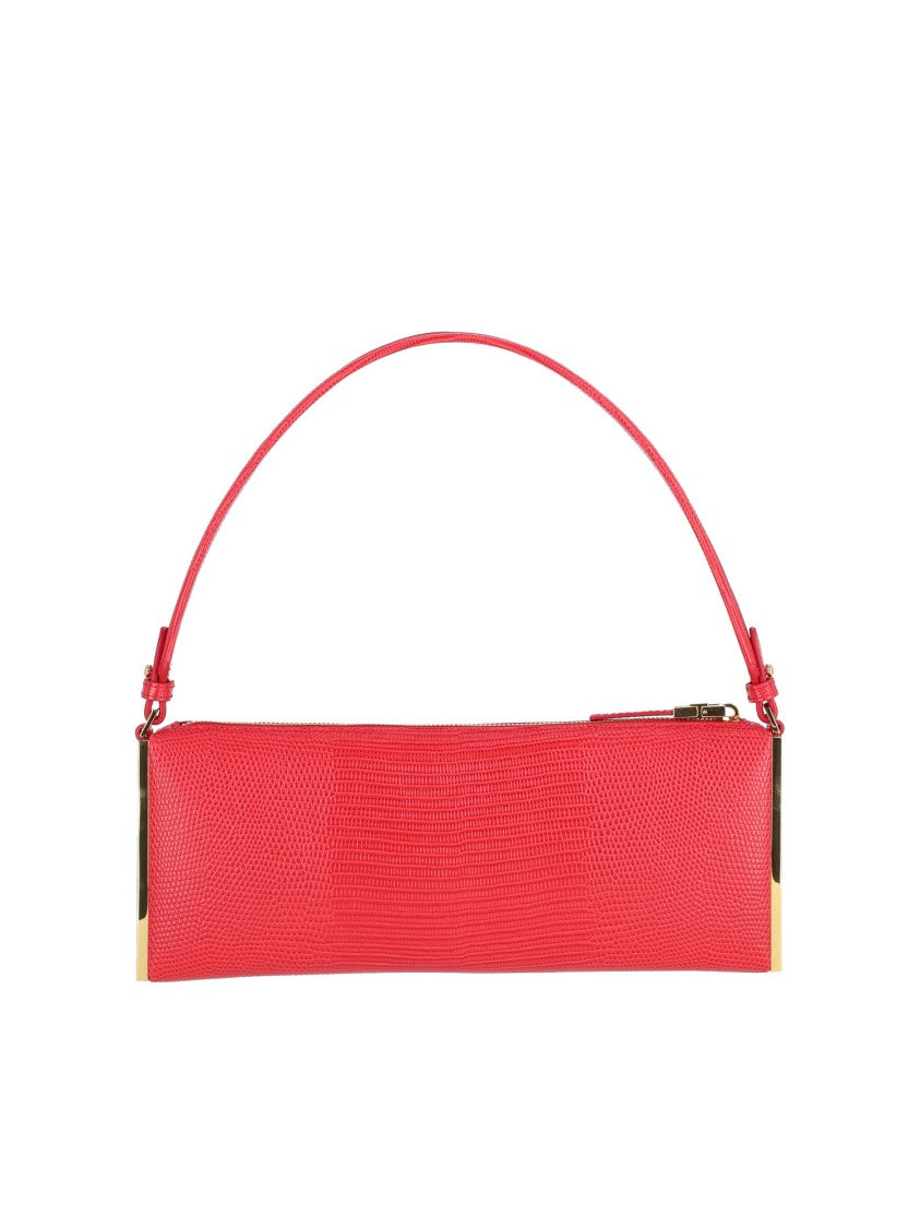 Elisabetta Franchi Red Textured Handbag