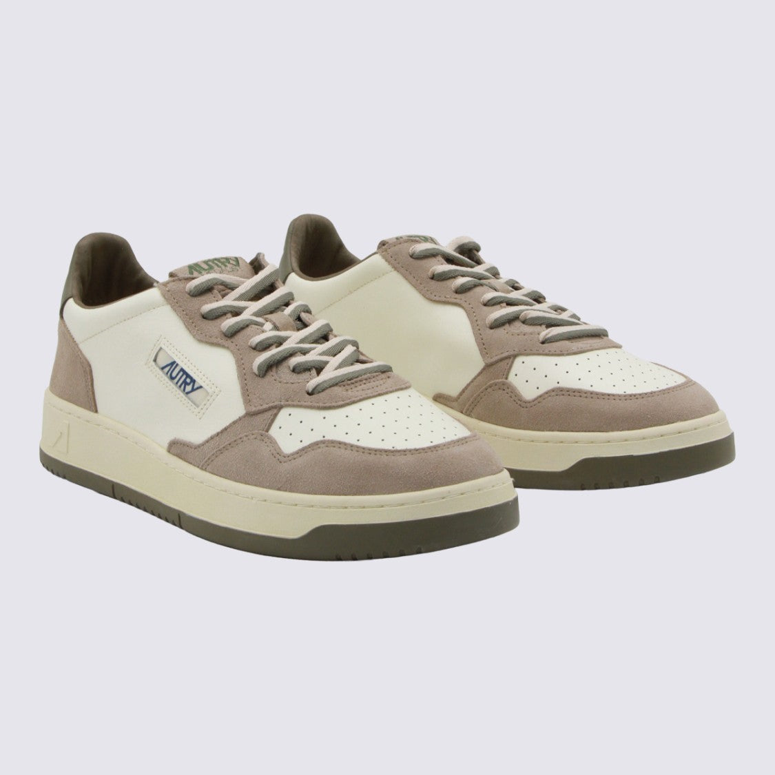 Autry Low-Top Sneakers With Suede And Smooth Textures