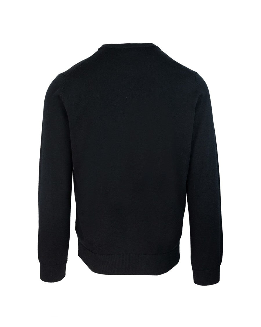 Lacoste Merino Wool Sweater With Ribbed Details And Crocodile Logo