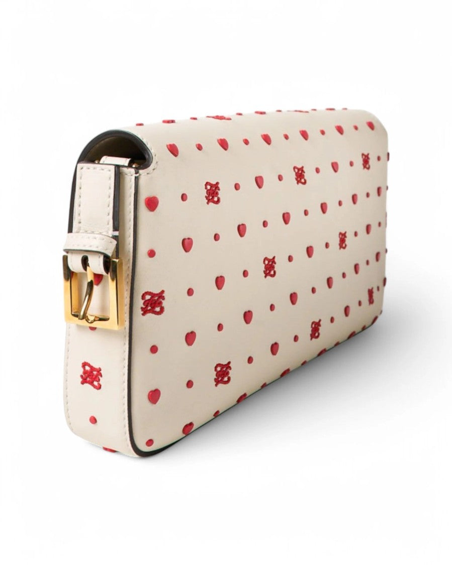 Fendi Baguette Medium Love Bianca