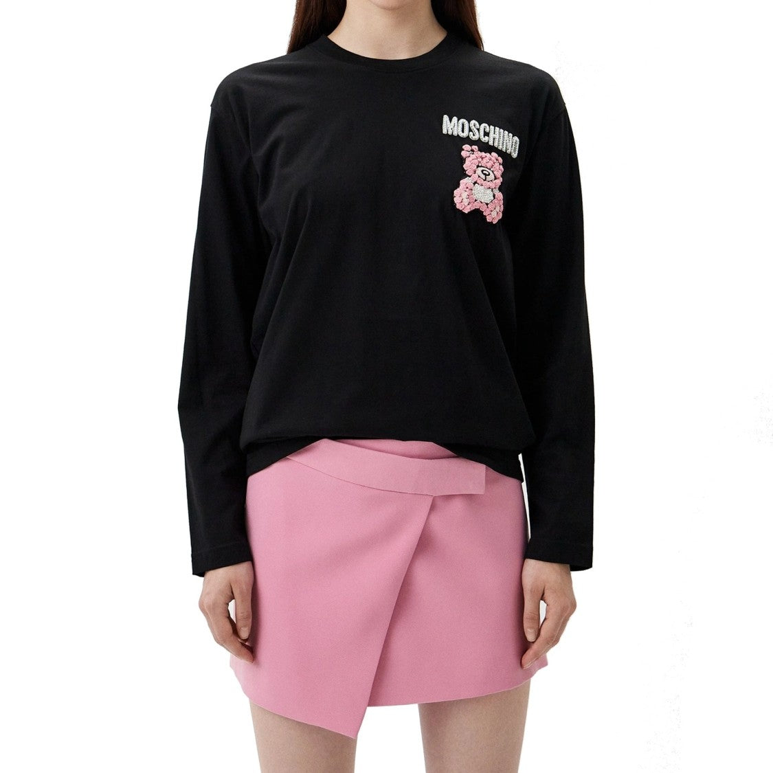 Moschino Fitted Long Sleeve T-Shirt