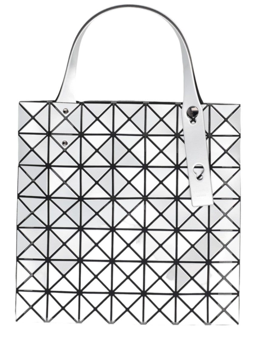 Bao Bao Issey Miyake Silver Geometric Structured Polyester Tote Bag