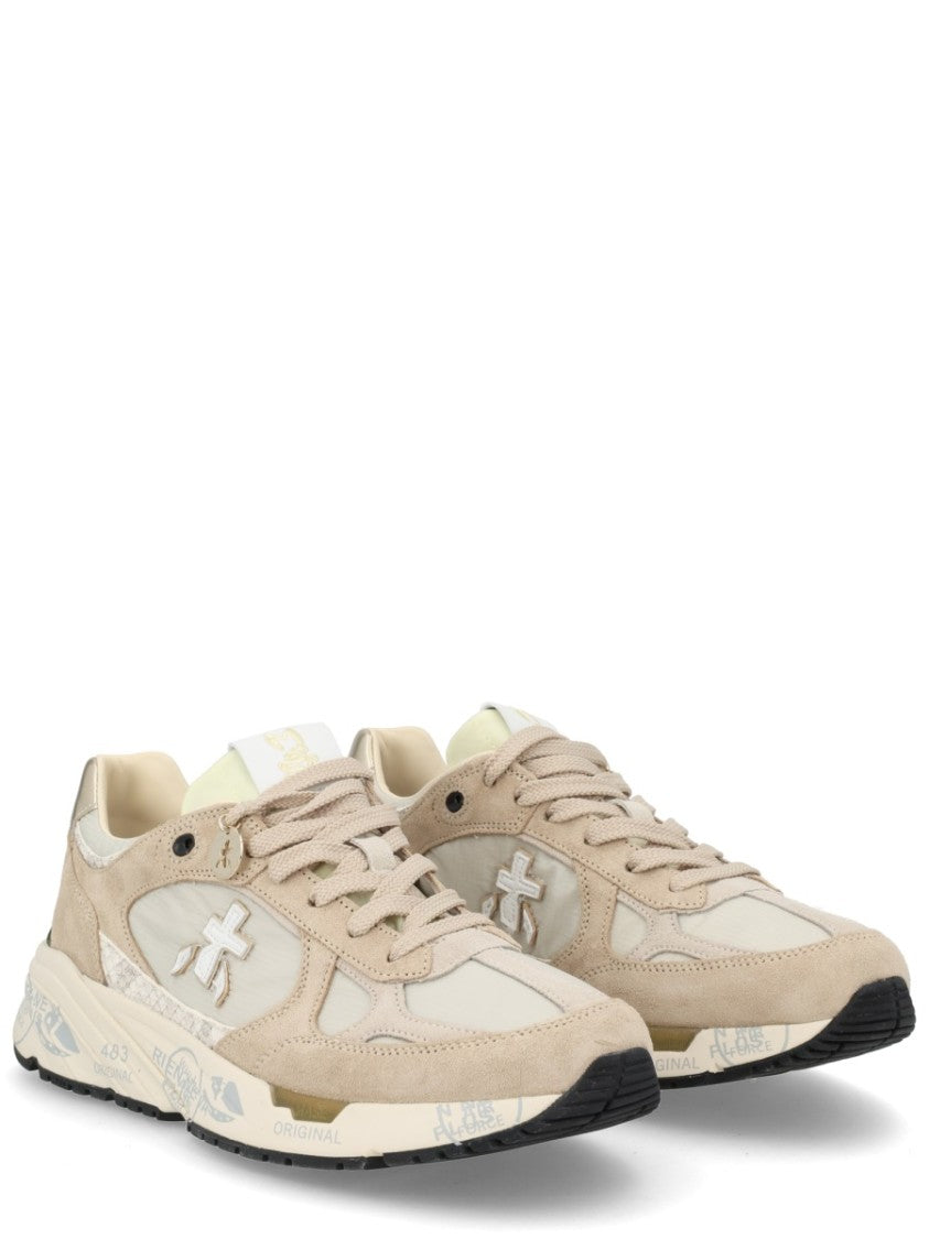 Premiata Mased 8116 Metallic Accent Leather Sneakers