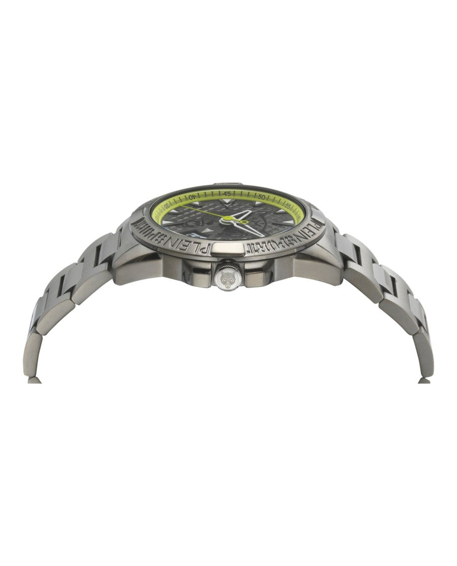 Plein Sport Touchdown Bracelet Watch With Textured Guilloche Dial