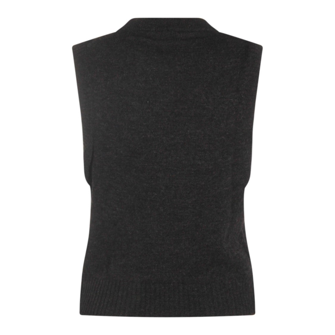 Ganni Grey Wool Knitwear