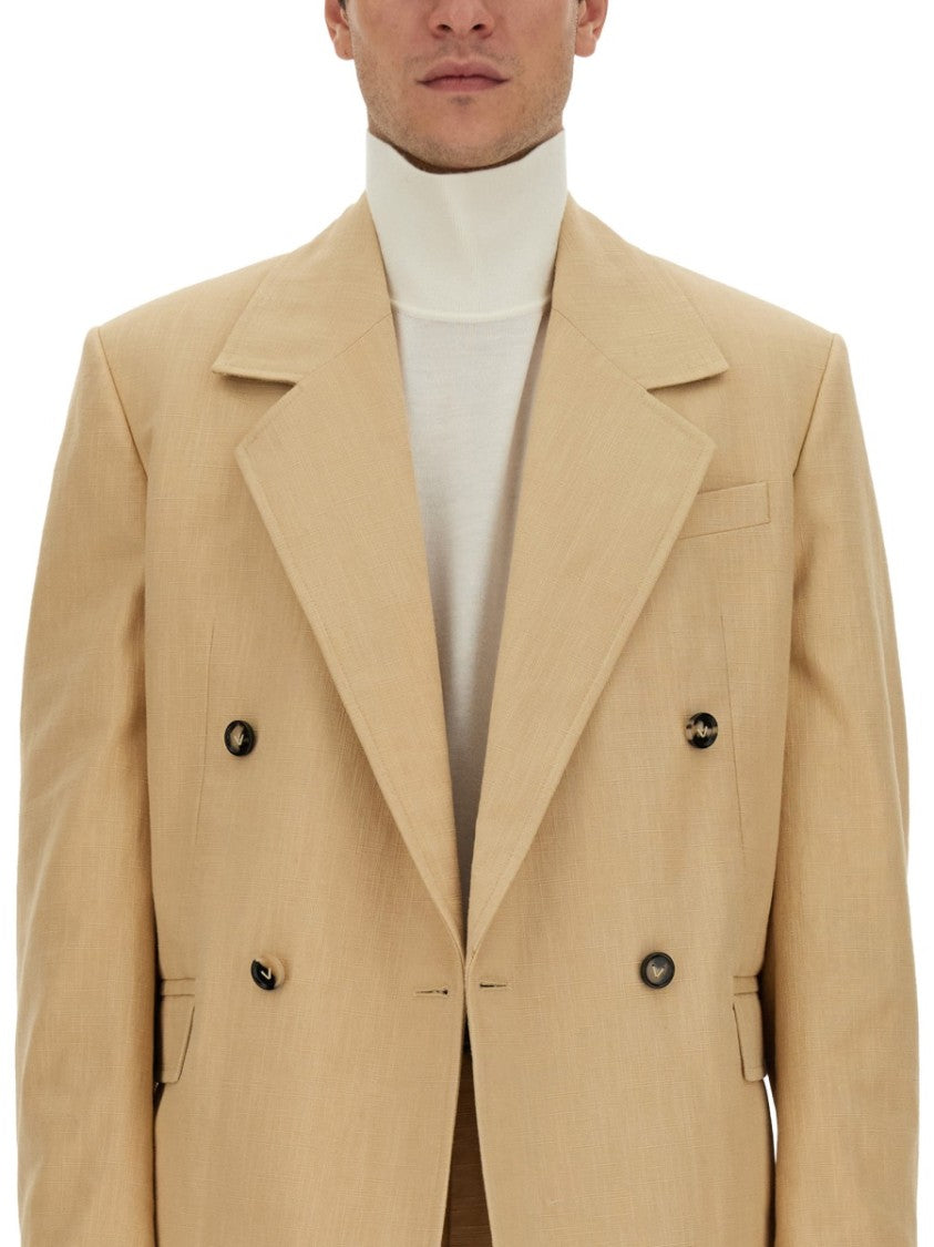 Bottega Veneta High Neck Wool Sweater With Intricate Embroidery