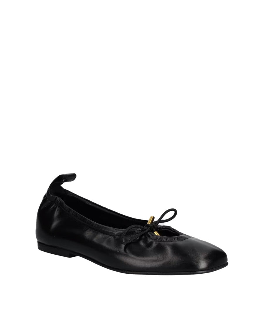 Alohas Ballerina Flat With Square Toe And Adjustable Bow