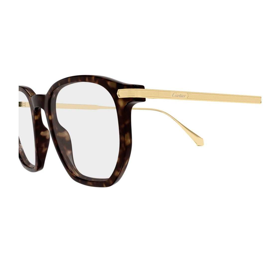Cartier Havana Signature C De Cartier Acetate Titanium Square Sunglasses