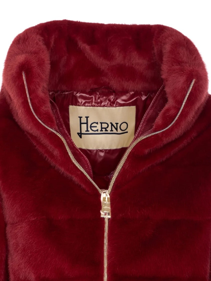 Herno Quilted Puffer Jacket With High Collar