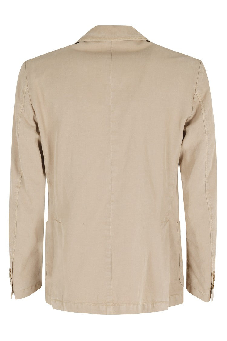 Seventy Khaki Patch Pocket Double Slit Lyocell-Blend Blazer