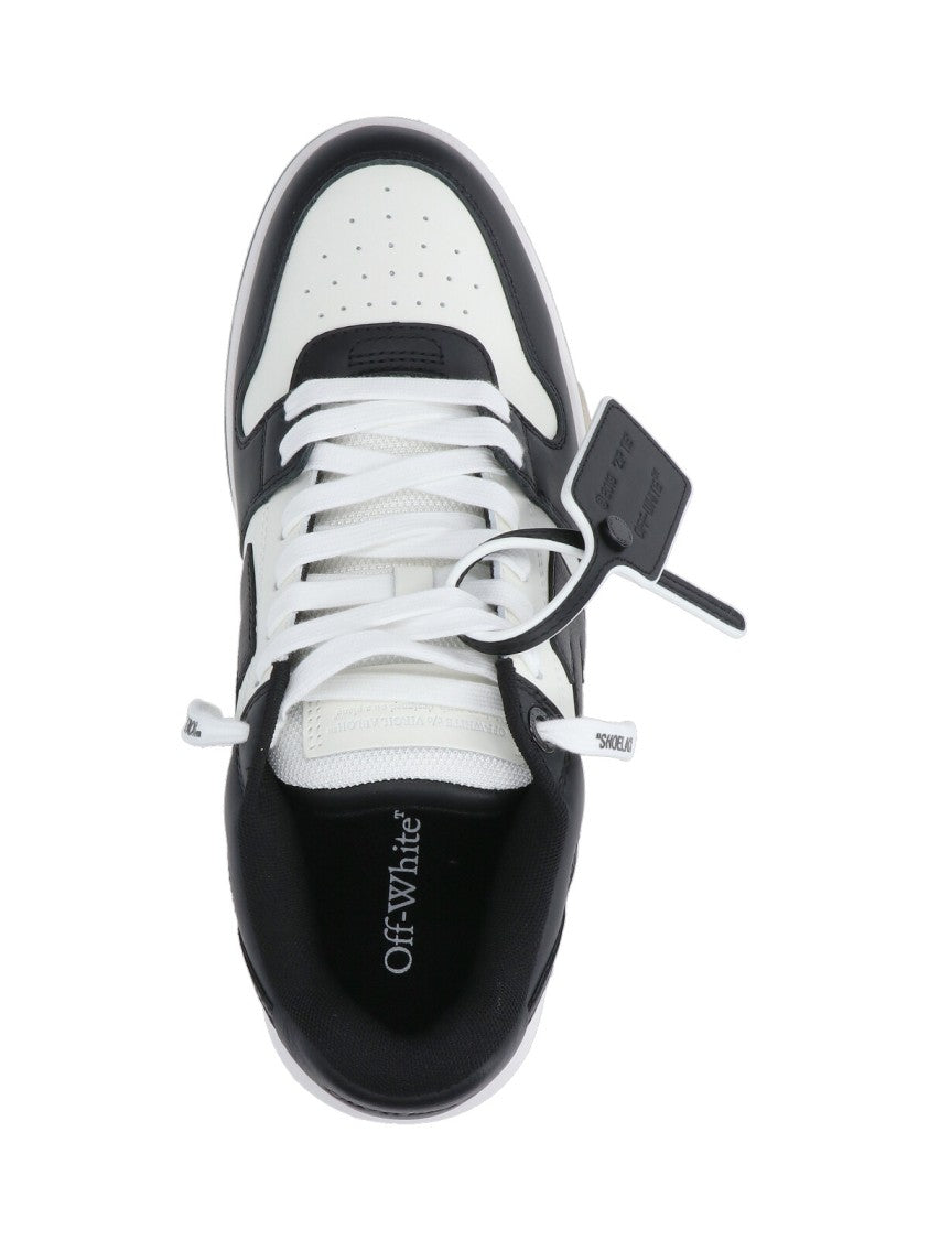 Off-White Low-Top Sneakers With Iconic Branding And Rubber Sole