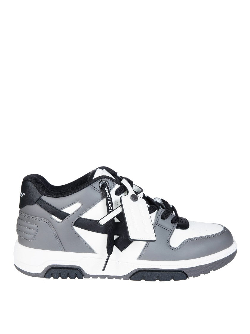 Off-White Grey/White Low-Top Out Of Office Sneakers