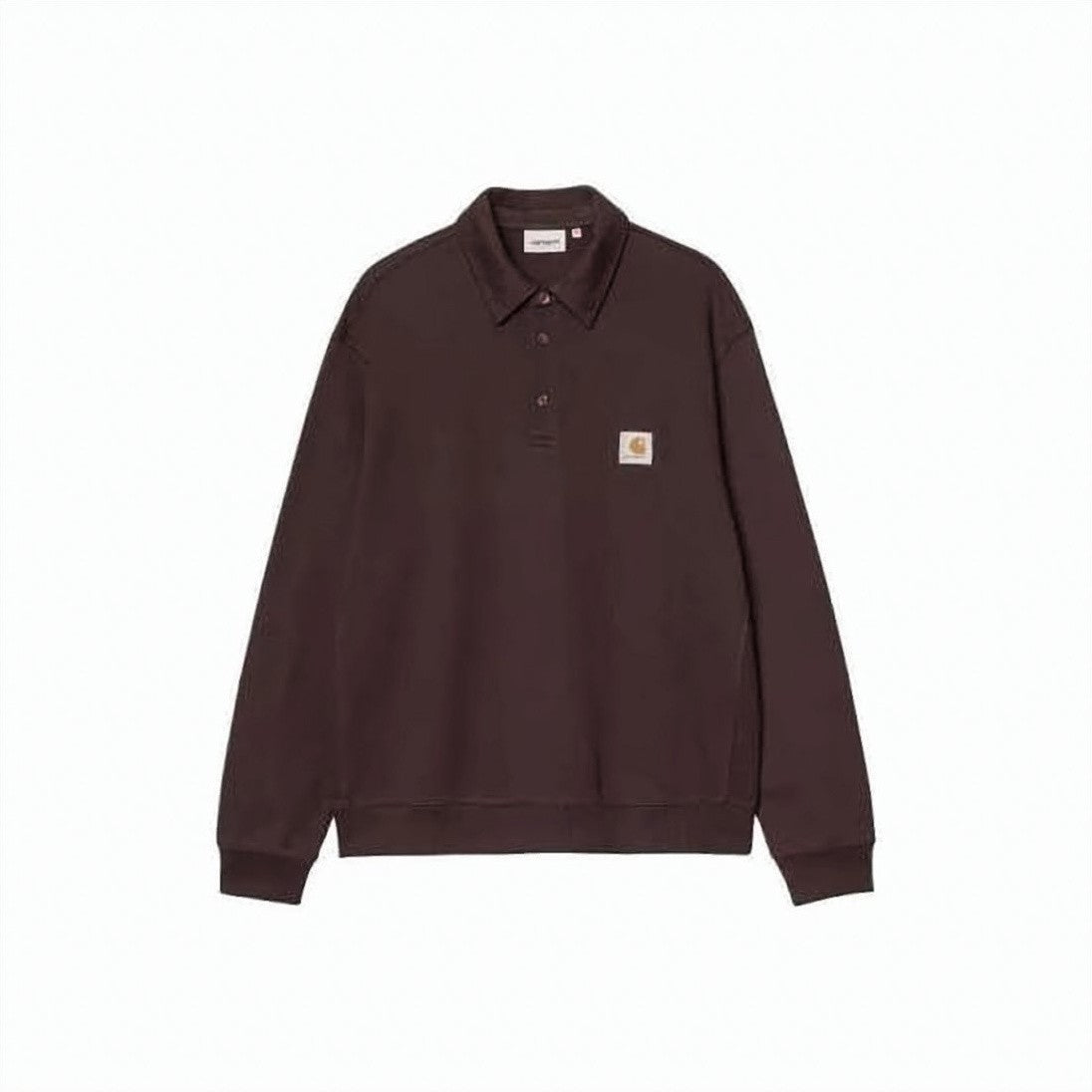 Carhartt Wip Long-Sleeve Polo-Collared Sweatshirt With Ribbed Details