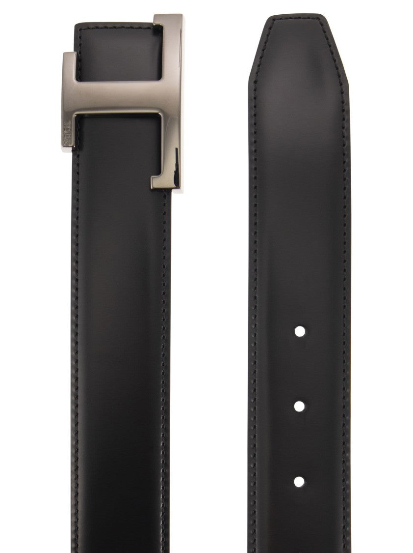 Tod's T Timeless Reversible Leather Belt