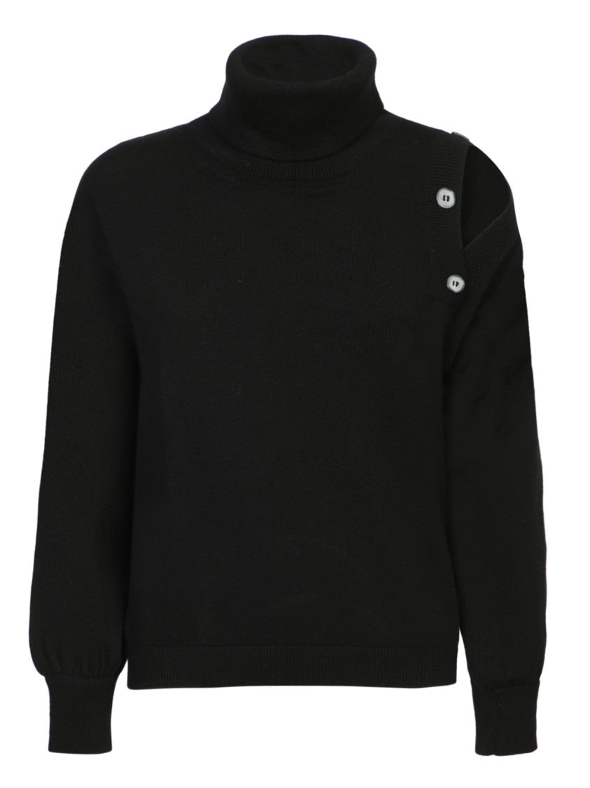 Blanca Vita Cashmere Knitwear With High Neck