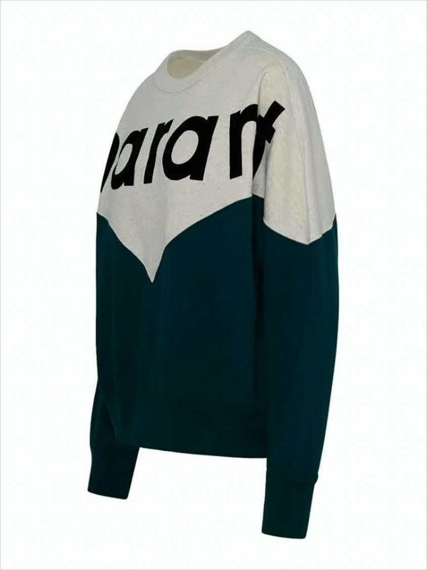 Isabel Marant Color-Block Long-Sleeve Top With Bold Graphic Detailing