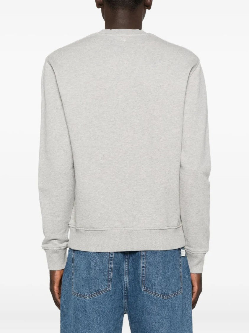 Ami Heart-Logo Crew-Neck Sweatshirt