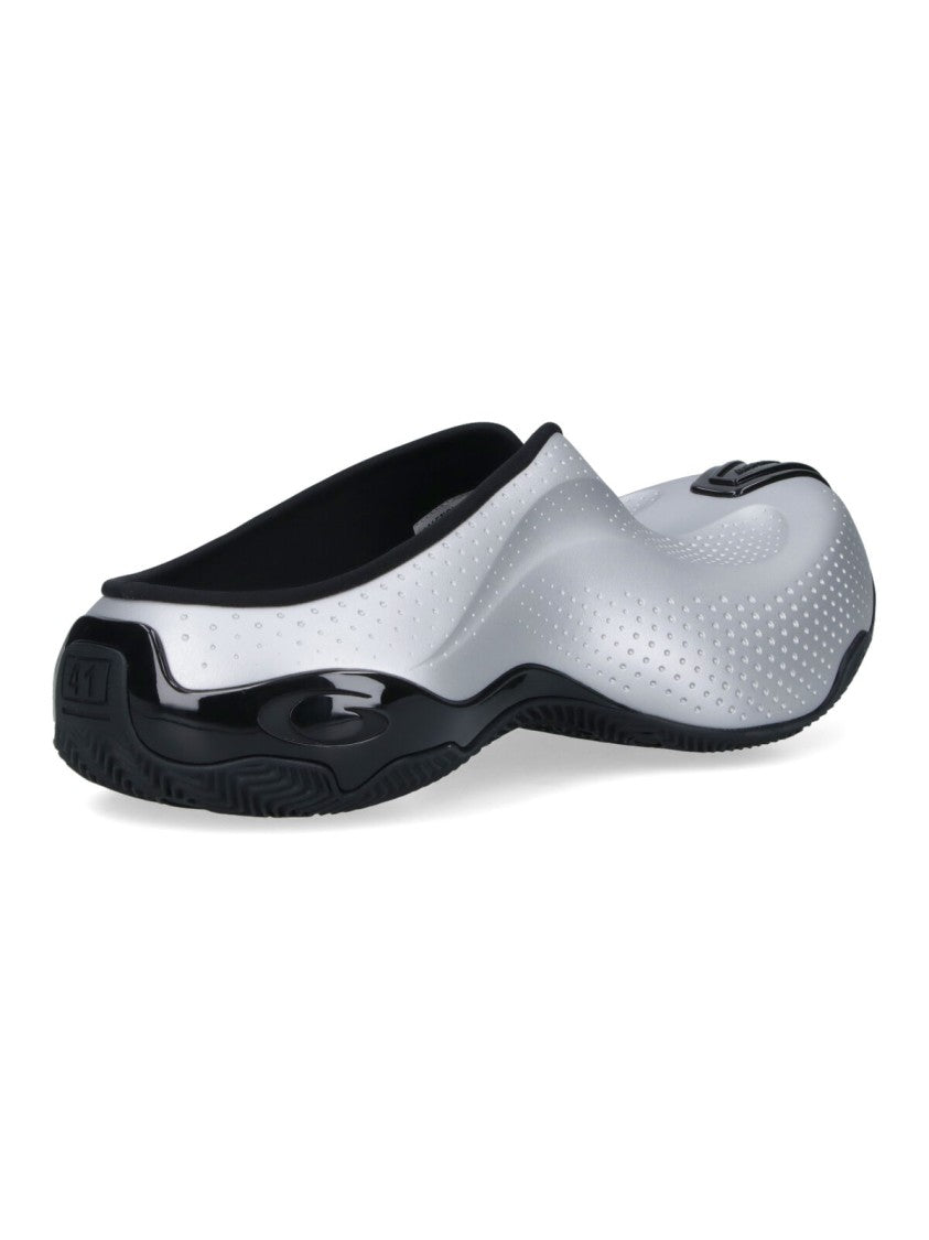 Balenciaga Metallic Silver Sneakers With Chunky Sole