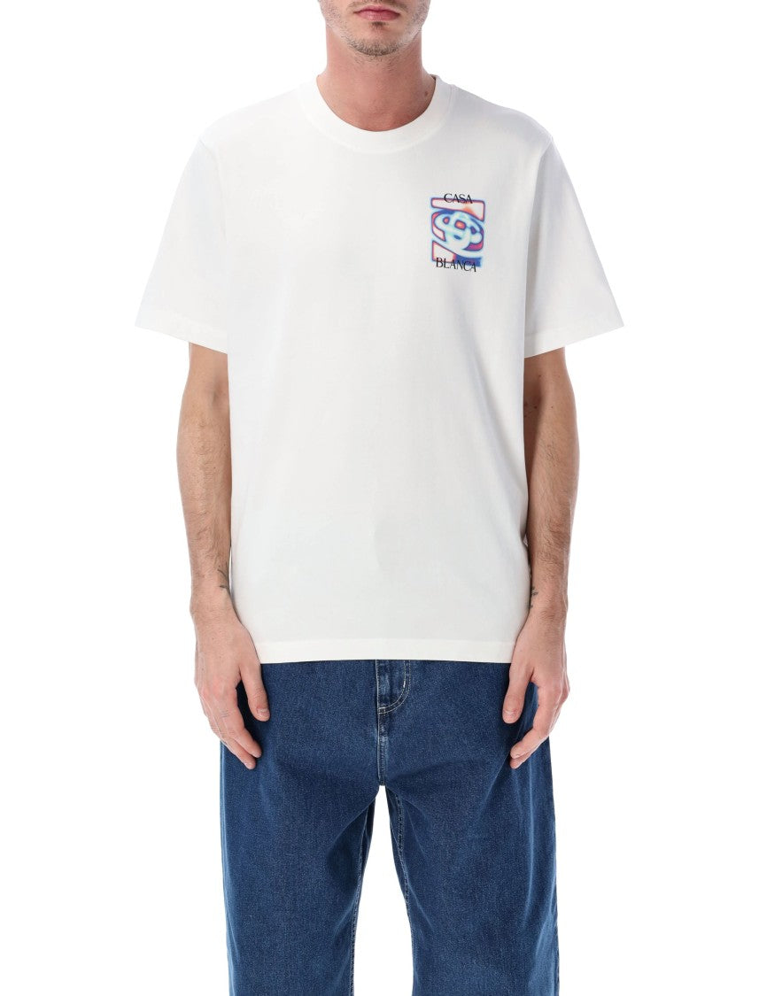 Casablanca White Heat Map Logo White T-Shirt