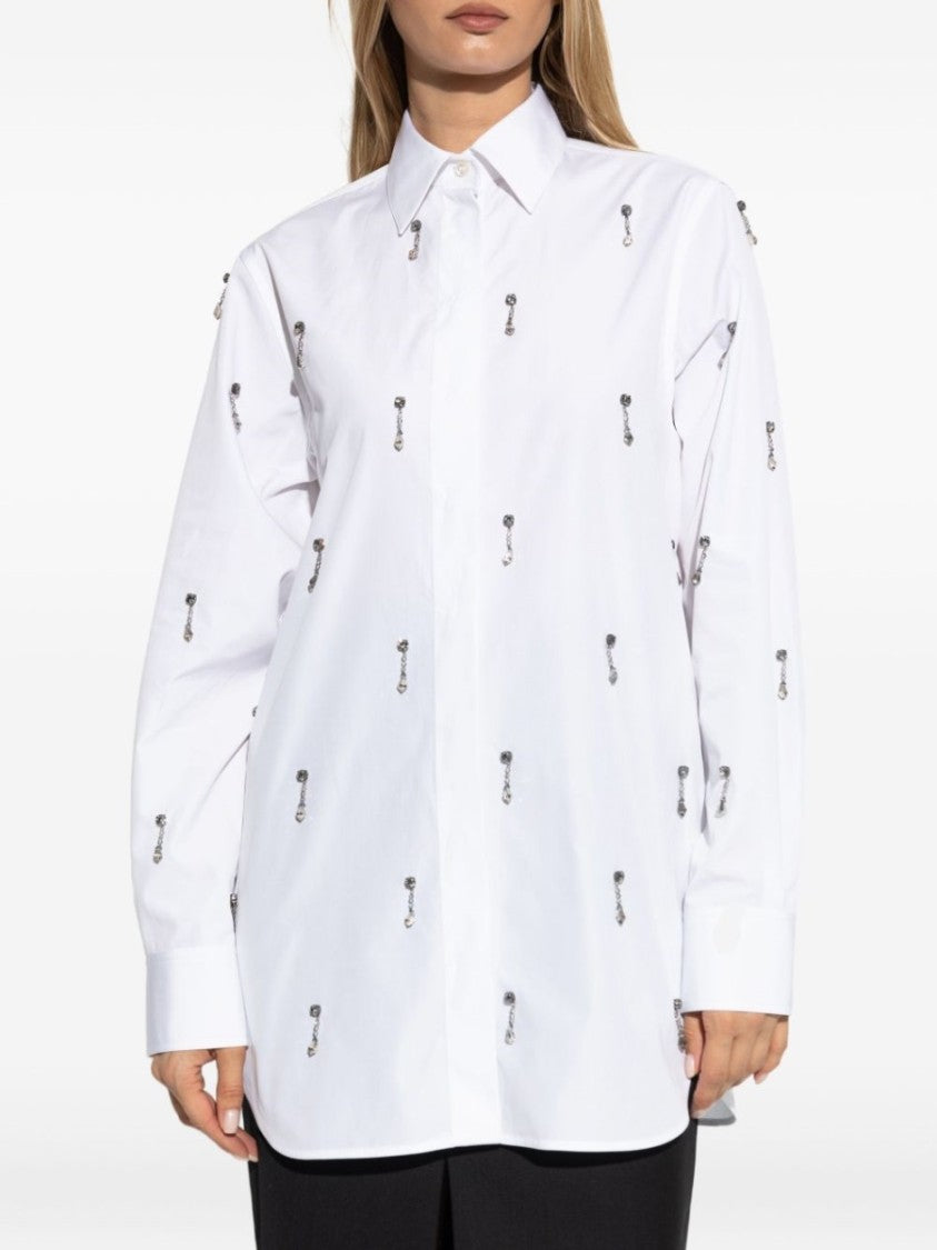 Stella Mccartney Cotton Crystal Embellished Shirt