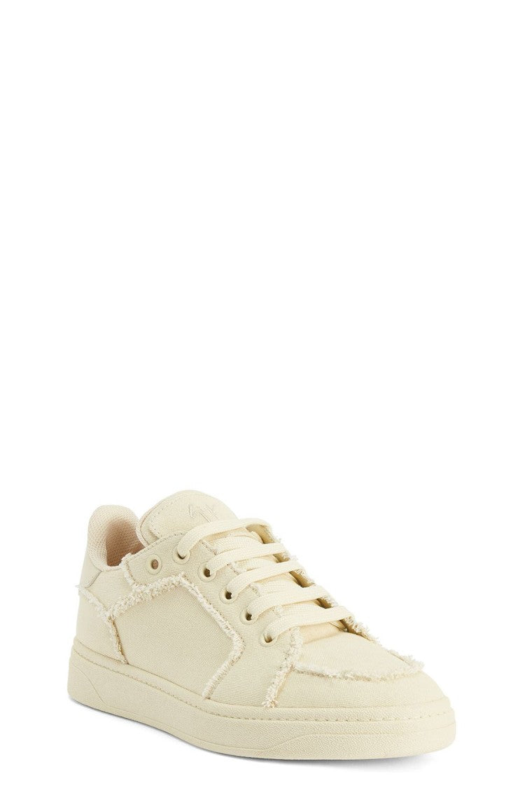 Giuseppe Zanotti White Gz94 Frayed Low-Top Sneakers