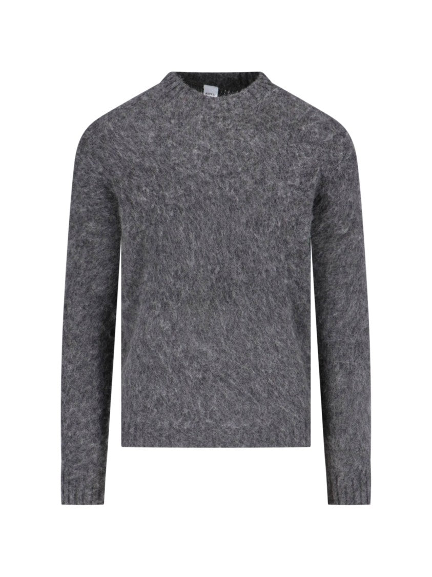 Aspesi Grey M183 Shetland Wool Sweater