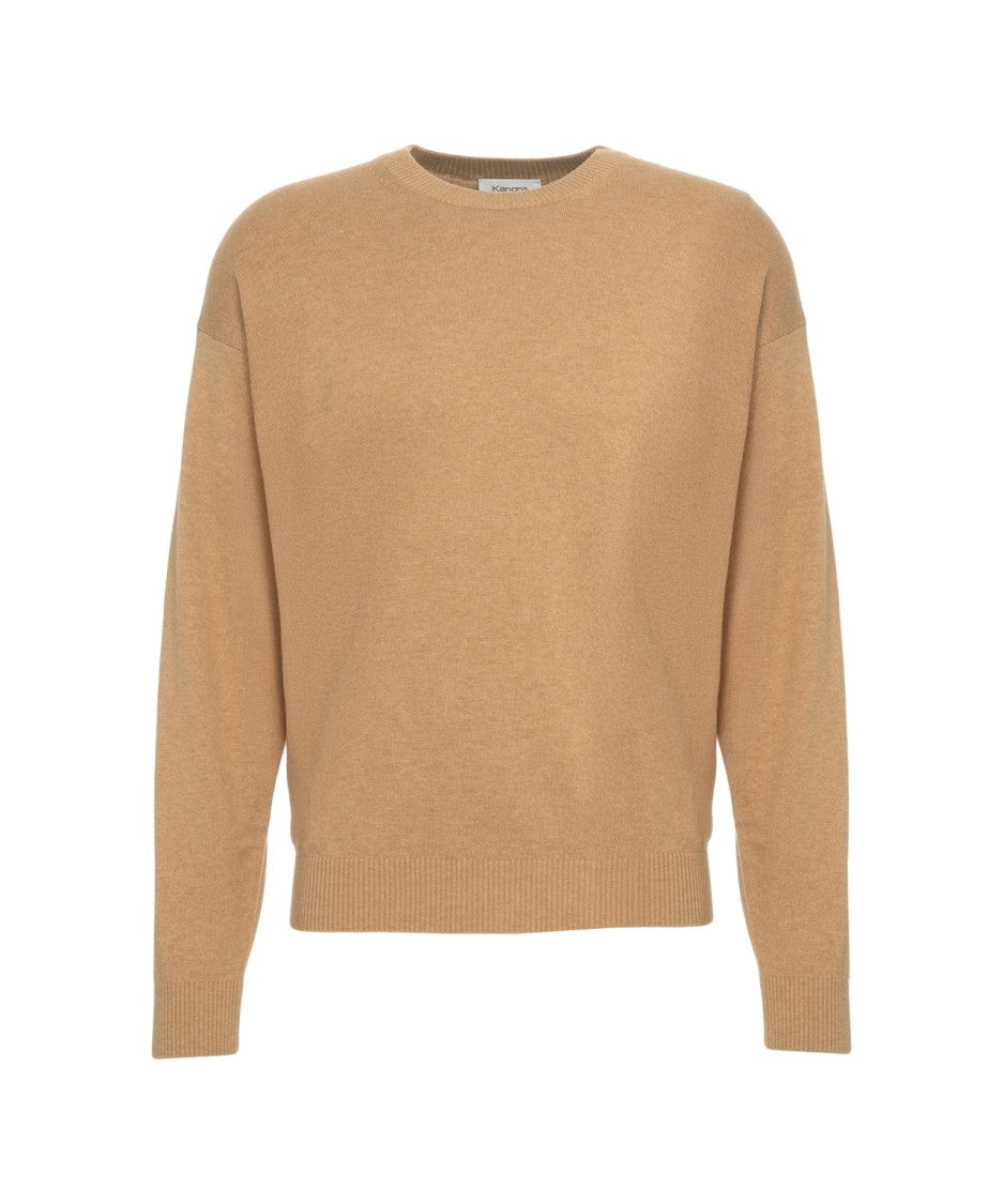 Kangra Wool Blend Sweater With Round Neck