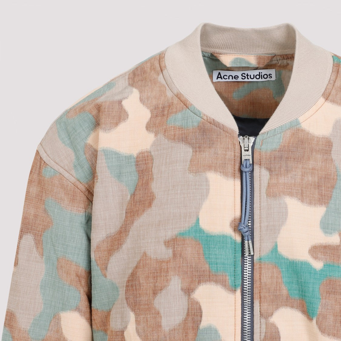 Acne Studios Orange Green Cotton Jacket