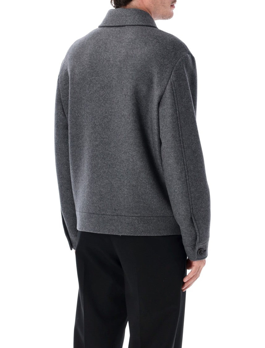 Valentino Garavani Structured Mid-Length Caban Peacoat